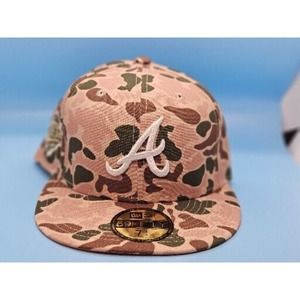 Atlanta Braves New Era MLB Duck Camo 1995 World Series 59fifty Fitted Hat 7 3/8